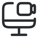 Monitor Recorder SVG Icon
